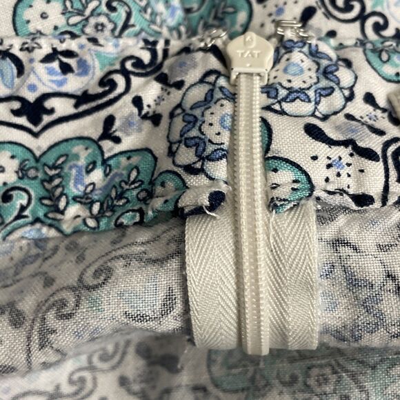 Loft Women's Bohemian Linen Blend Wrap Skirt Paisley Pattern Soft Retro Size 12 - Picture 11 of 11